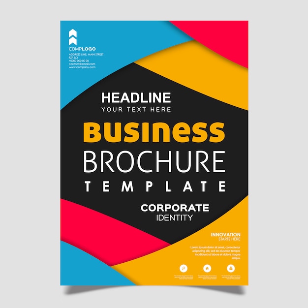 Free vector vector abstract brochure design