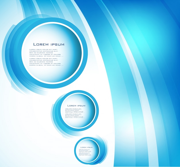 Free vector vector abstract circle blue. curve