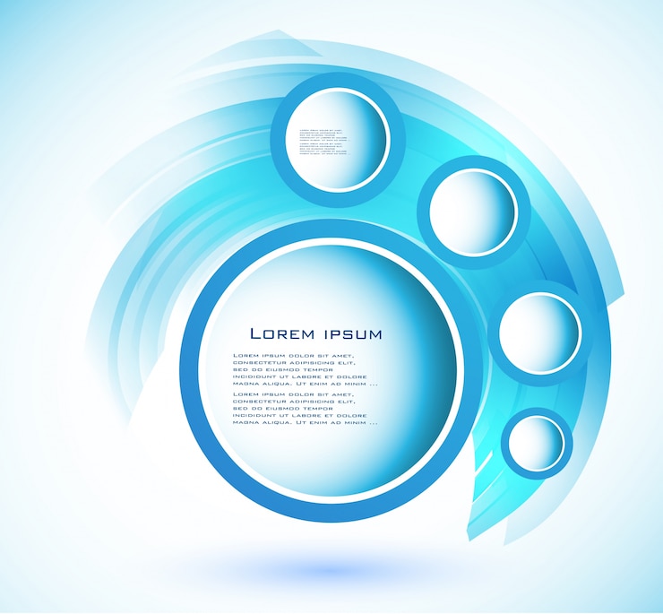 Free Vector vector abstract circle blue. curve