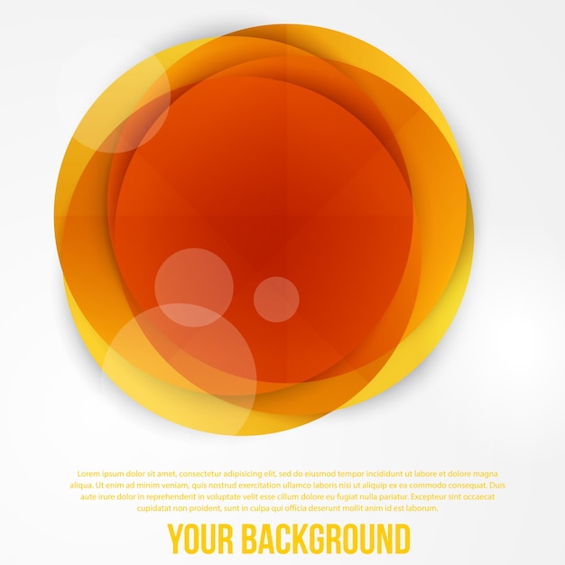 Free vector vector abstract circles template. object web