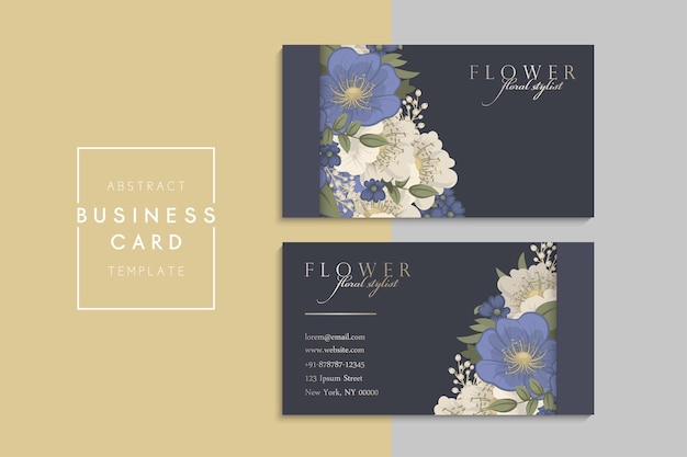 Free vector vector abstract creative business cards (back and front set template)