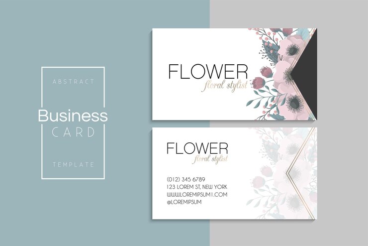 Free Vector vector abstract creative business cards (back and front set template)