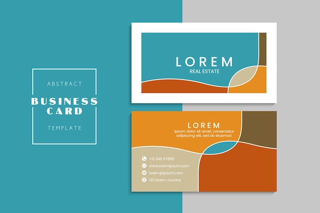 Free vector vector abstract creative business cards (back and front set template)