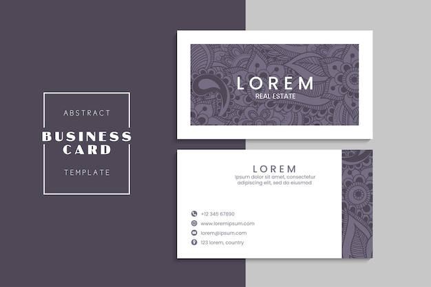 Free vector vector abstract creative business cards (back and front set template)