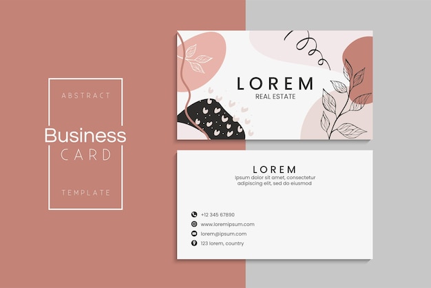 Free vector vector abstract creative business cards (back and front set template)