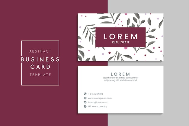 Free vector vector abstract creative business cards (back and front set template)