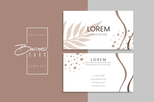 Free vector vector abstract creative business cards (back and front set template)