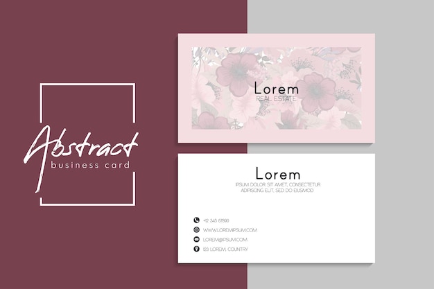 Free vector vector abstract creative business cards (back and front set template)