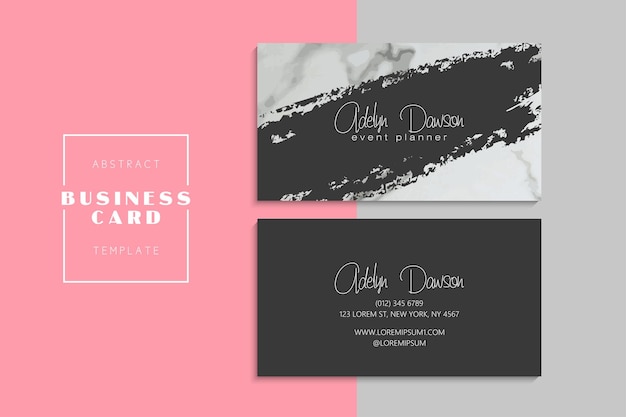 Vector abstract creative business cards (back and front set template)