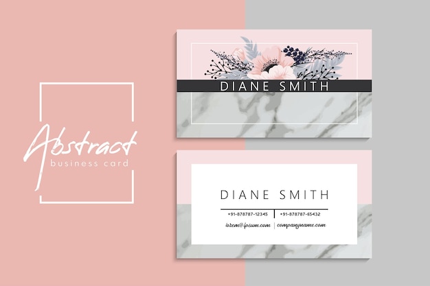 Vector abstract creative business cards (back and front set template)