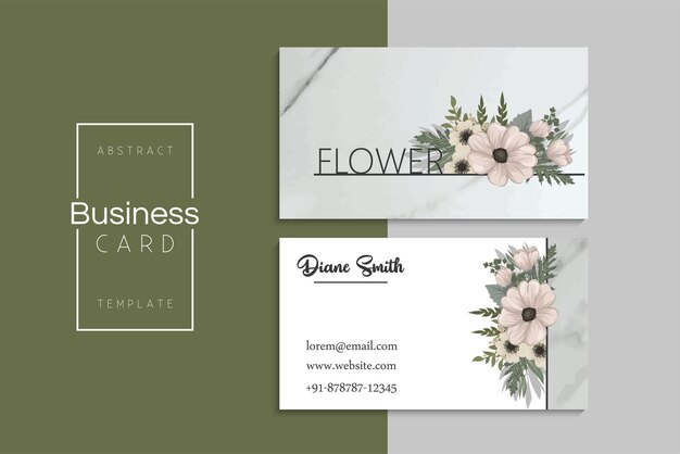 Vector abstract creative business cards (back and front set template)