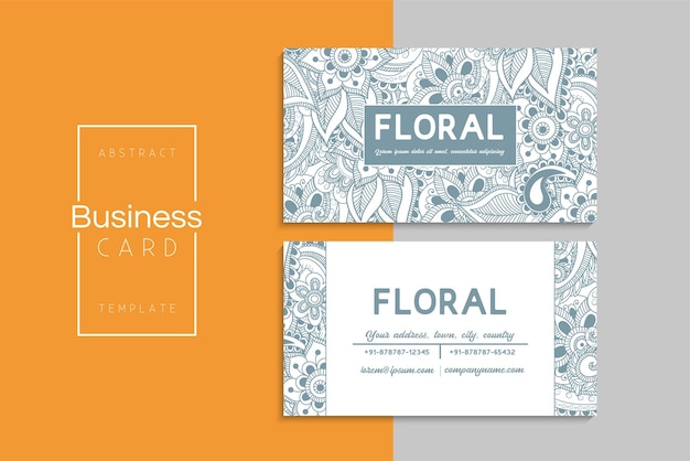 Free vector vector abstract creative business cards (back and front set template)