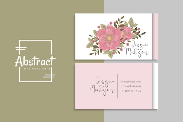 Vector abstract creative business cards (back and front set template)