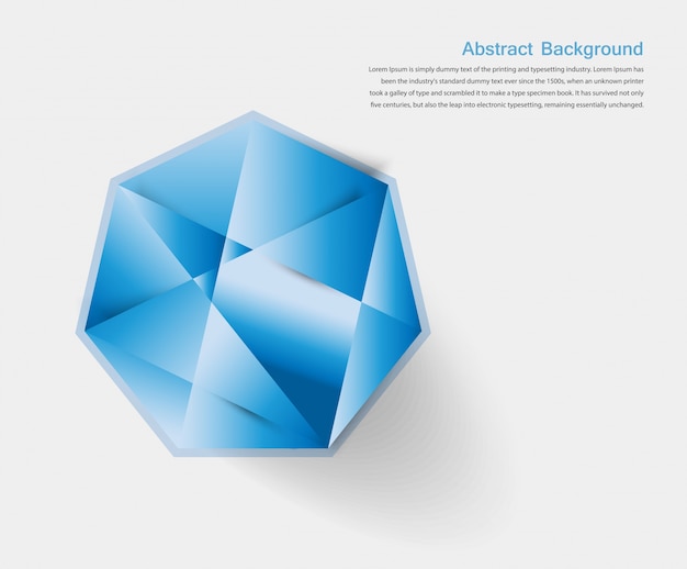 Free vector vector abstract gem and blue ice