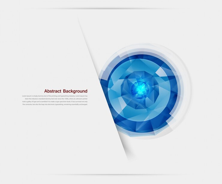 Free Vector vector abstract gem and blue ice