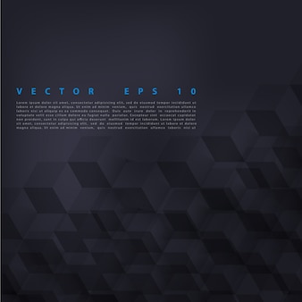 Vector astratto forma geometrica da cubetti grigi.