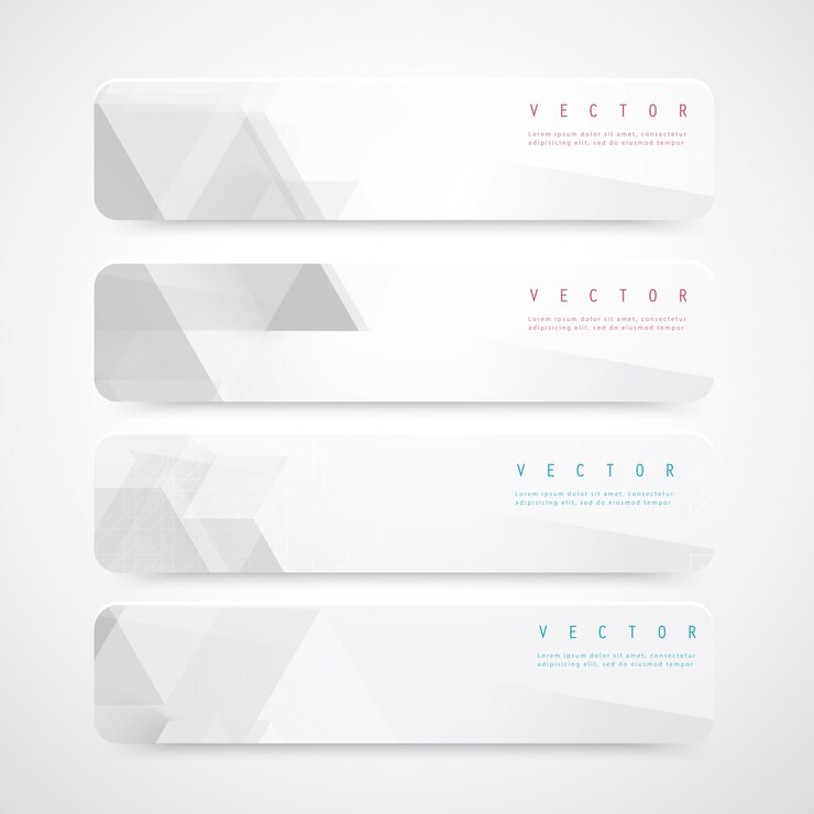 Free Vector vector abstract geometric shape from gray cubes.