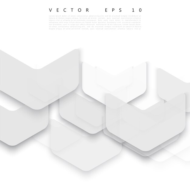 Vector Abstract geometric shape from gray