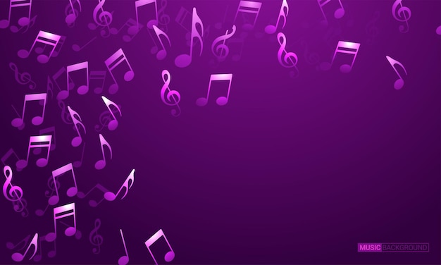 Free vector vector abstract musical background vector illustration