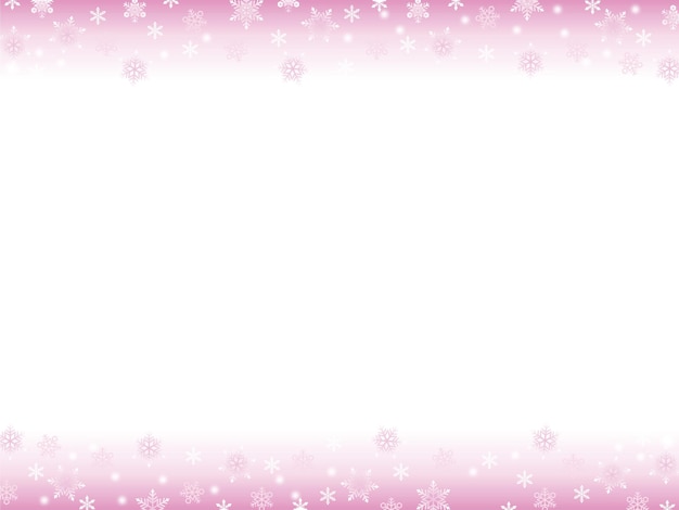 Free vector vector abstract pink winter background with snowflakes