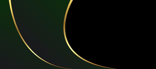 Vector abstract vector luxury green and gold background modern creative concept