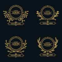 Free vector vector amazing luxury logo designs