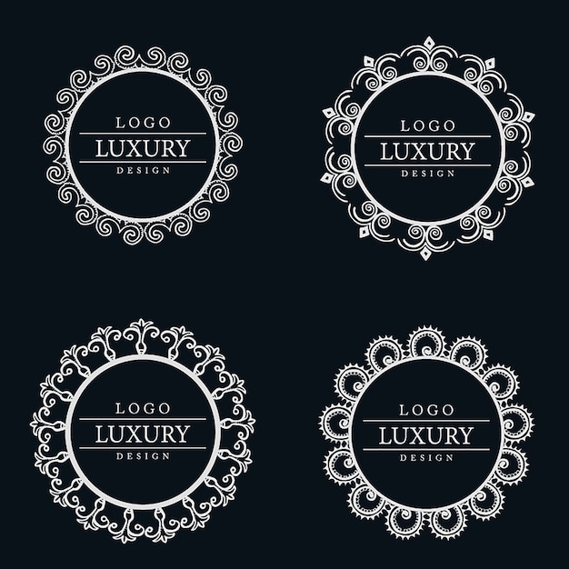 Бесплатное векторное изображение Векторные amazing luxury logo designs