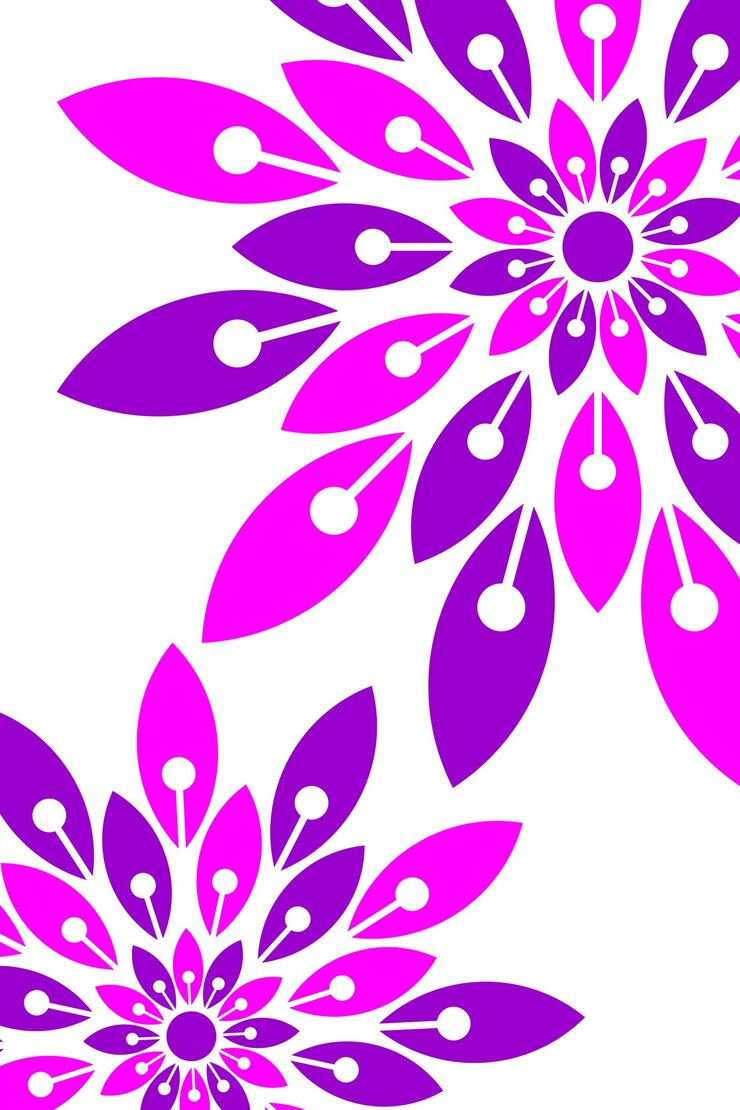 मुफ़्त वेक्टर vector background flower template modern design