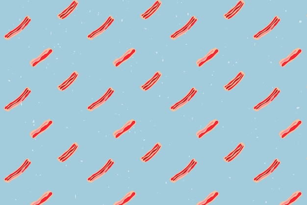 Free vector vector bacon seamless pattern background