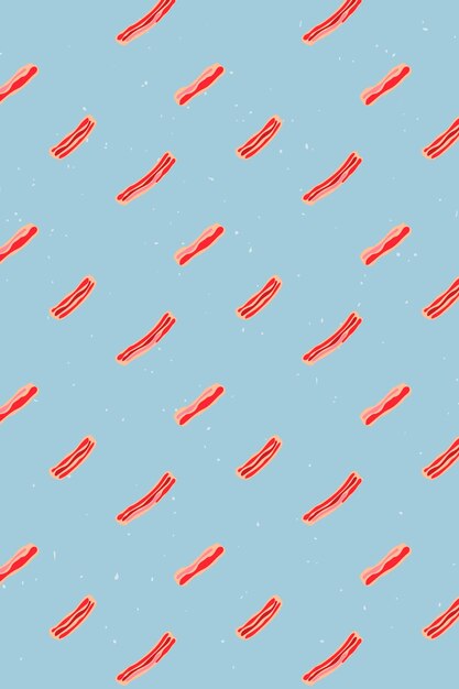 Free vector vector bacon seamless pattern background