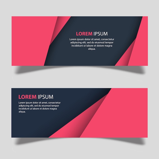 Free vector vector banner designs template