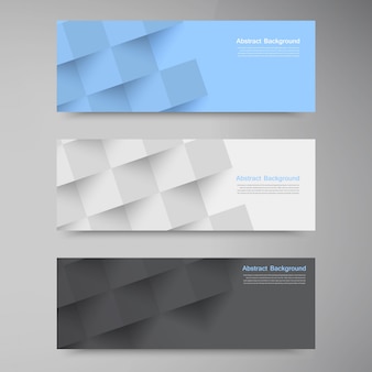 Vector banners and squares. color set