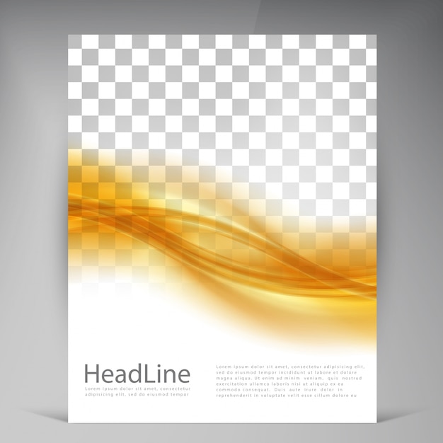 Free vector vector beautiful gold satin flyer