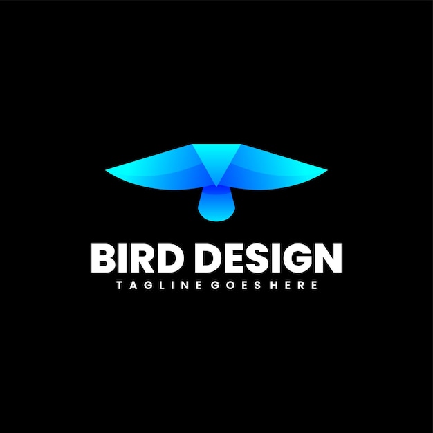 Vector bird design colorful logo design