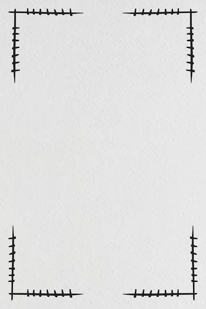 Vector Boho Art Tribal Doodle Sketch Corner Frame – Free Download