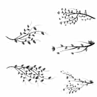 Free vector vector branches collection