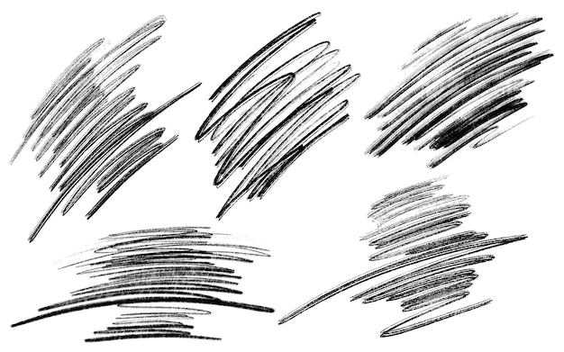 Бесплатное векторное изображение Векторный набор иллюстраторов в стиле кисти