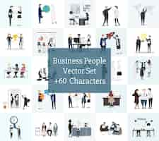 Free vector vector collection of business people