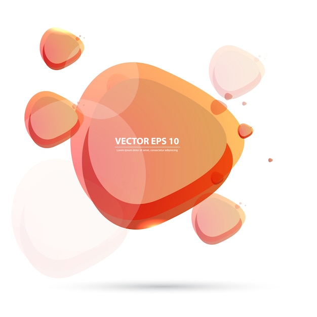 Vector color background abstract circles.