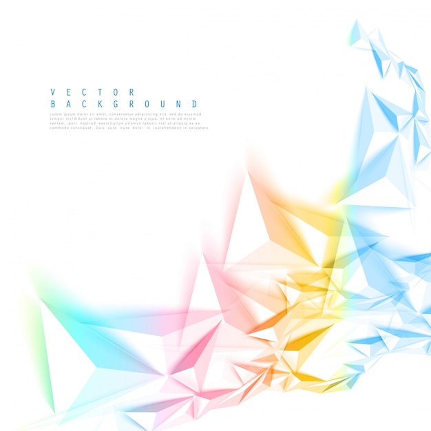 Vector color background abstract polygon triangle.