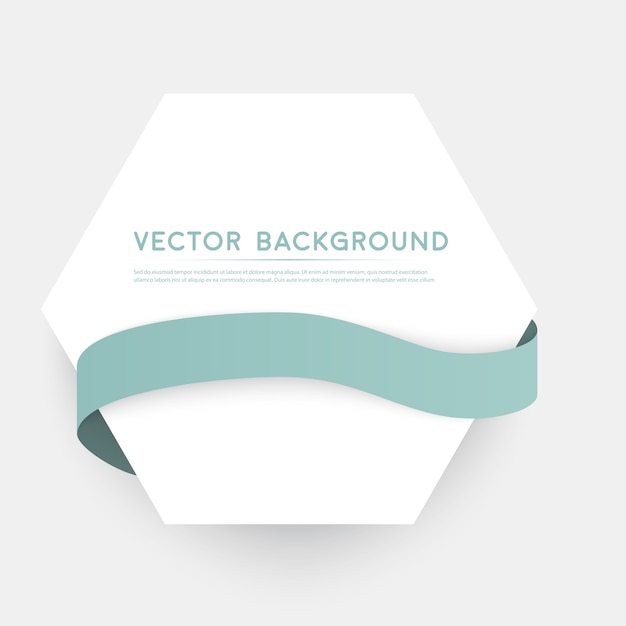 Vector color ribbons isolated on white background
