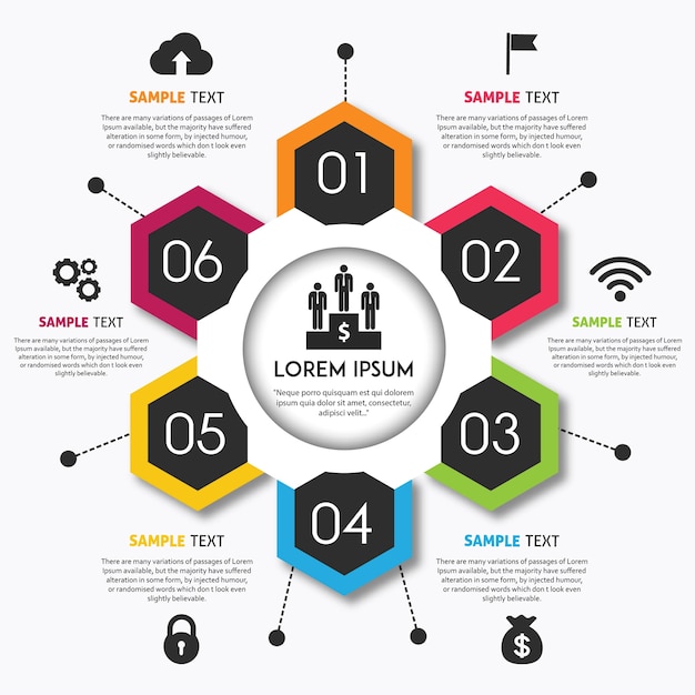 ベクトルカラフルなInfographicsデザイン