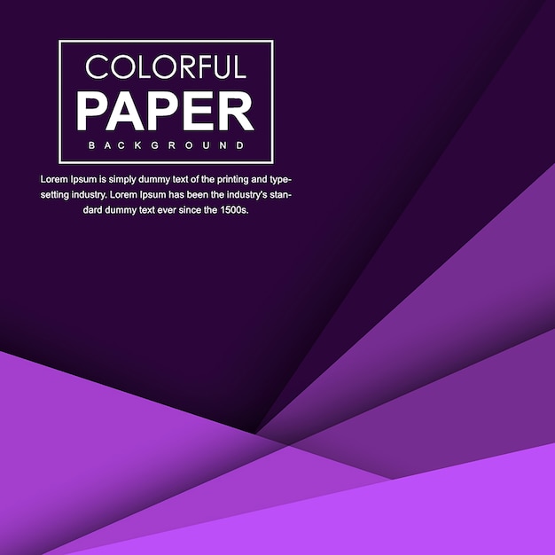 Vector Colorful Paper Background
