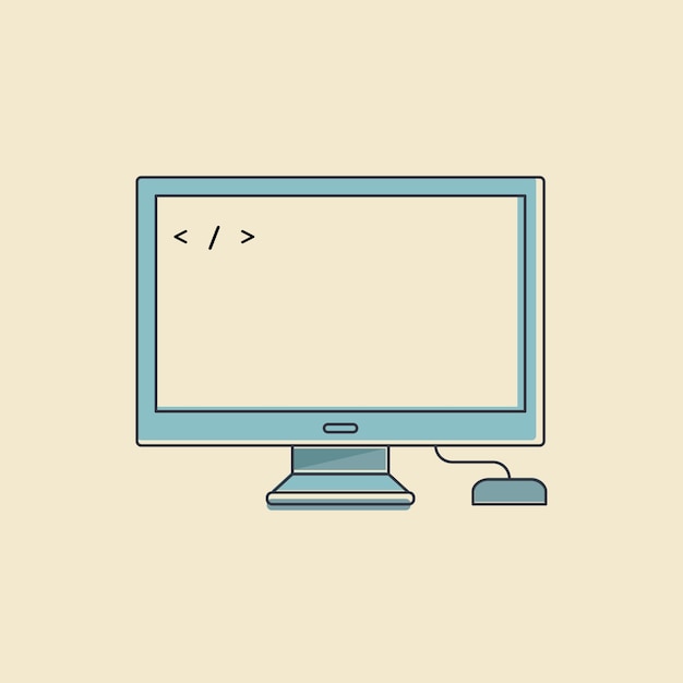 Free vector vector of computer digital device