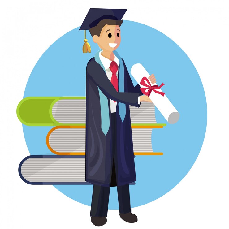 Free Vector vector concept illustration cartoon happy students