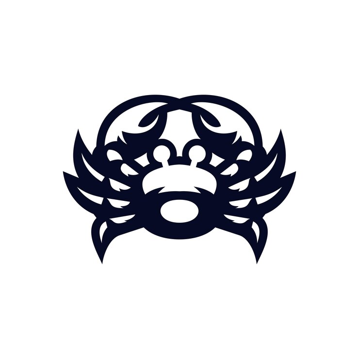 मुफ़्त वेक्टर vector crab silhouette logo