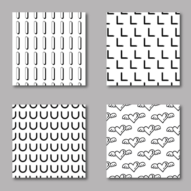 ベクトルのかわいい小さなバレンタインカード