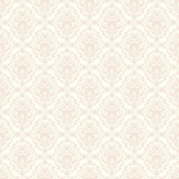 Векторные дамасской бесшовные фоном шаблон. классический роскошный старомодный дамасский орнамент, королевская викторианская бесшовная текстура для обоев, текстиль, упаковка. изысканный цветочный шаблон в стиле барокко.