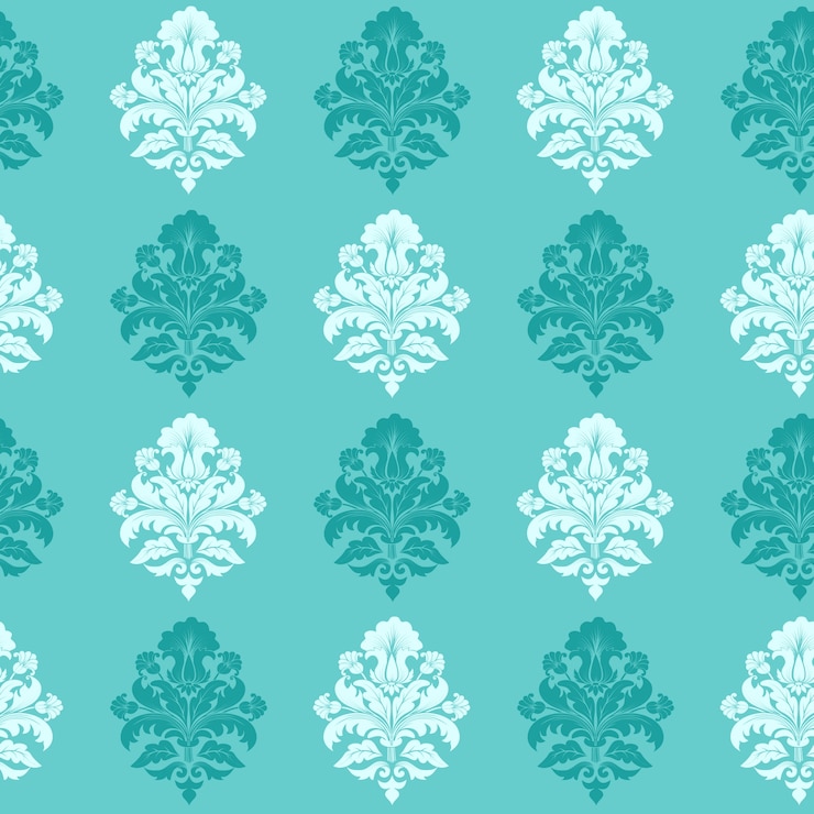 Free Vector vector damask seamless pattern background. classical luxury old fashioned damask ornament, royal victorian seamless texture for wallpapers, textile, wrapping. exquisite floral baroque template.
