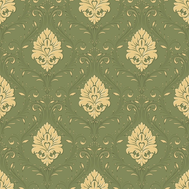 Free vector vector damask seamless pattern background. classical luxury old fashioned damask ornament, royal victorian seamless texture for wallpapers, textile, wrapping. exquisite floral baroque template.